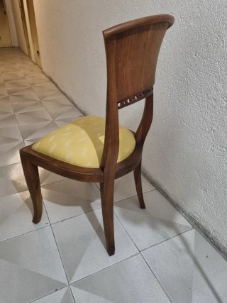 Silla de Madera de teca con Tapizado