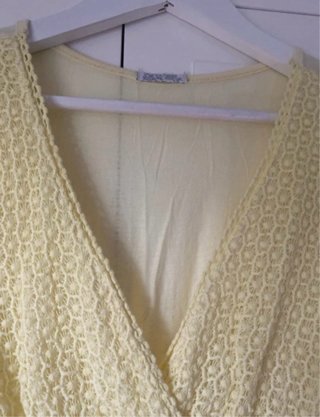Vestido seda amarillo boho