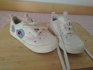 Zapatillas Blancas y Rosas Niña talla 25