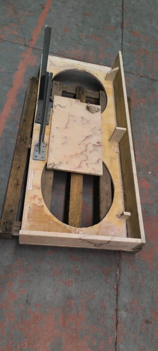 Mármol Baño 150x60x17 + Soportes