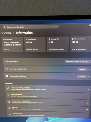PC Gaming RTX 2060 12GB | Xeon 12 núcleos | 16GB