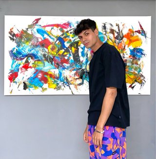 Dipinto contemporaneo astratto