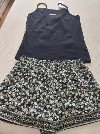 Pijama Verano Women'secret Negro Estampado
