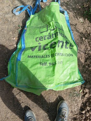 Big Bag Sacos de plástico 1000kg escombros, tierra