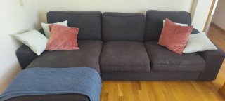 Sofá Chaise Longue Gris En perfecto estado. Cómodo