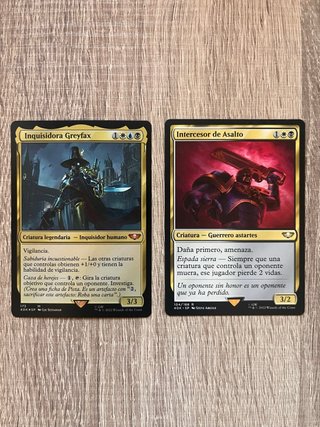 Cartas Magic warhammer 40k Inquisidora, Intercesor