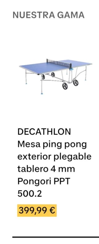 Taula de Ping-Pong amb funda, pales i pilotes