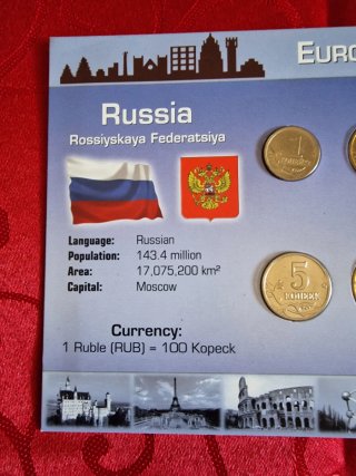 Serie Divisionale Russia 7 Monete Anni vari.