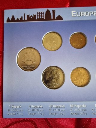 Serie Divisionale Russia 7 Monete Anni vari.