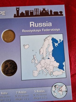 Serie Divisionale Russia 7 Monete Anni vari.