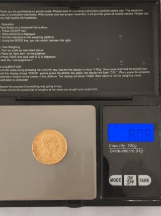 Moneda 25 Pesetas Oro Alfonso XII 1880