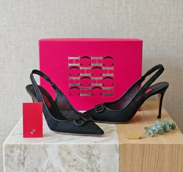 Sandalias Carolina Herrera Negras 39