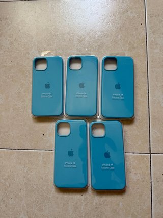 Fundas de Silicona Apple azul iPhone 13/14/15