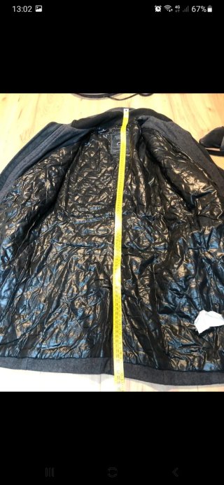 Cappotto uomo Calvin Klein lana grigio S
