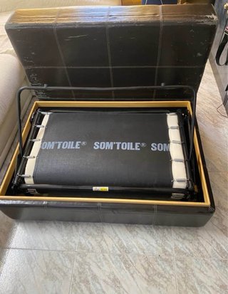 Puff Cama Plegable de Piel (Som'toile)