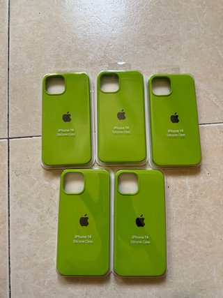 Funda de Silicona Apple verde iPhone 13/14/15