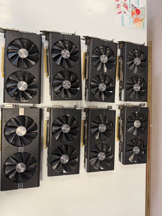 Lote 8 RX 580 8GB Tarjetas Gráficas