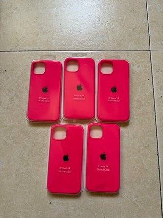 Fundas Silicona apple Rosa iphone 13/14/15