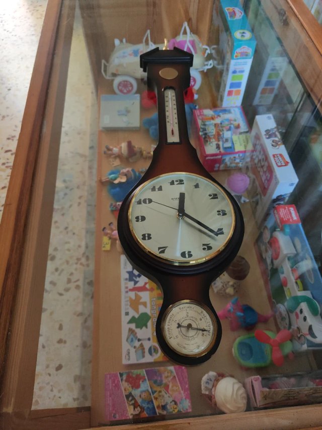 Reloj de Pared con Barómetro y Termómetro Radia