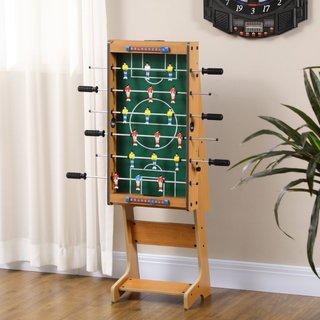 Calcio Balilla Pieghevole in Legno con 6 Aste, 18