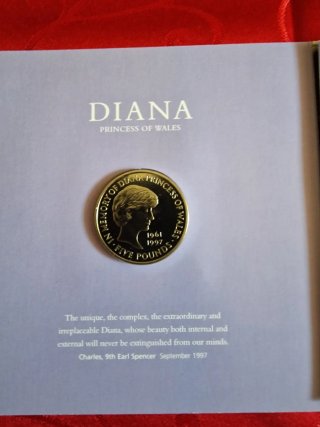 Moneta Commemorativa Lady Diana 1999 5 Sterline