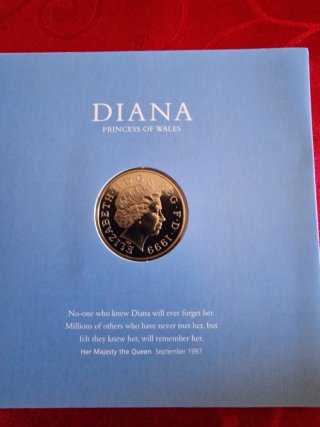 Moneta Commemorativa Lady Diana 1999 5 Sterline