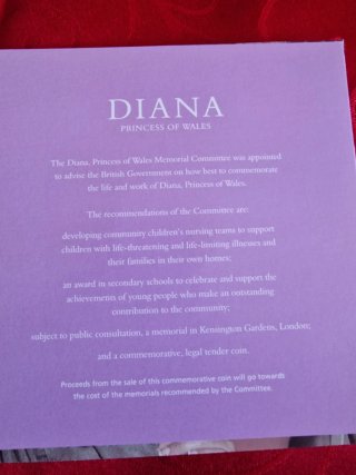 Moneta Commemorativa Lady Diana 1999 5 Sterline