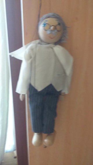 Pareja de marionetas antiguas
