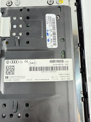 4G0919603B Pantalla multifunción Audi A6 2014-2018