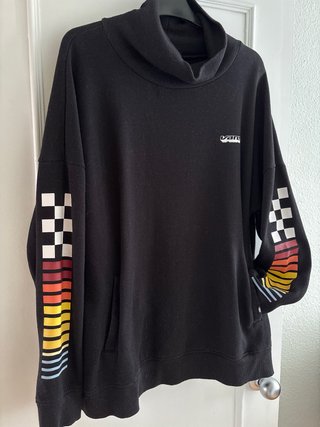 Sudadera Vans Cuello Alto Negra