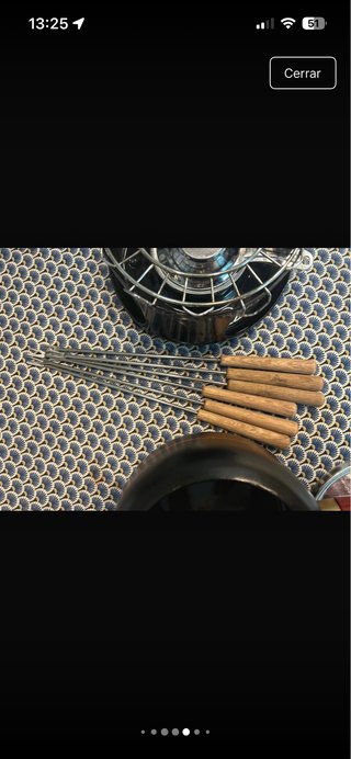 Set Fondue Vitrex Negro y Rojo