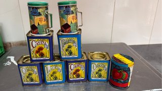 Set de 9 Tarros de Especias Vintage
