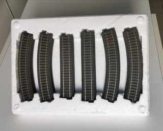 HO Kit Óvalo Vías balasto tren eléctrico 112x76cm