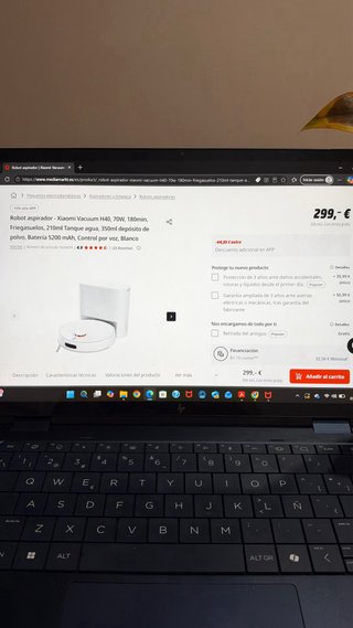 Robot Aspirador Xiaomi Vacuum H40 Blanco