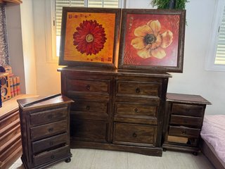 Conjunto de Muebles de Dormitorio de Madera
