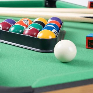 Mesa multijuegos 4 en 1: futbolín, billar, hockey