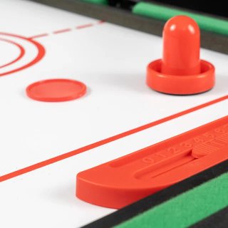 Mesa multijuegos 4 en 1: futbolín, billar, hockey