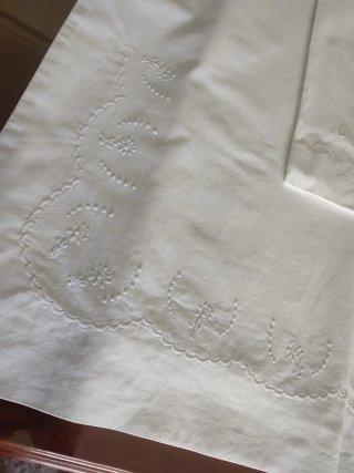 Juego de cama bordado de algodón