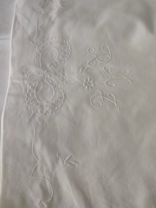 Juego de cama bordado de algodón