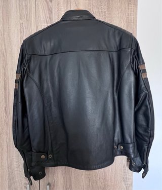 Chaqueta de Moto de Piel LEM Italy 1972 Talla L