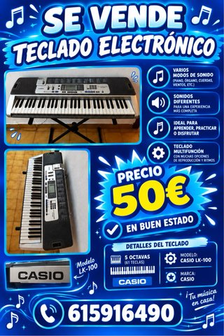 Teclado Electrónico Casio LK-100
