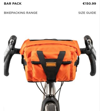 Bolsa Manillar Restrap Naranja 10Litros