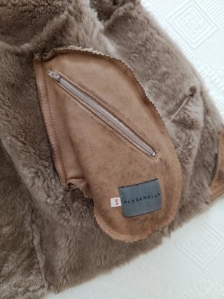 Chaquetón Piel Mujer Camel Talla 48