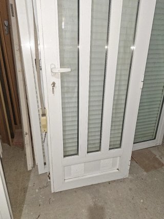 Balconera aluminio 80x240 doble cristal