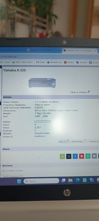 Amplificador Yamaha A-520