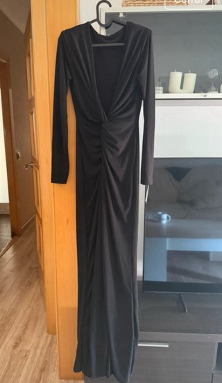 Vestido de fiesta negro largo
