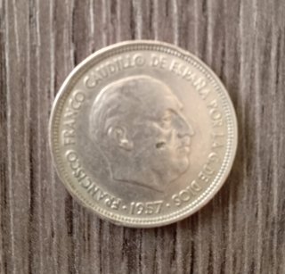 Moneda Francisco Franco 1957