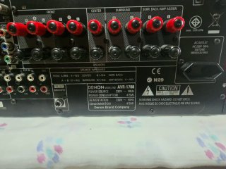 Amplificador Denon AVR-1708 y Altavoces Bose 7.1