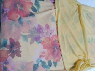 Falda floral multicolo