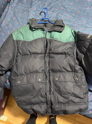 Abrigo de plumas bicolor M / L hombre